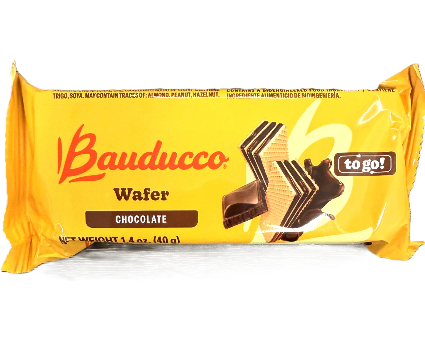 Bauducco Wafer chocolate package on a white background