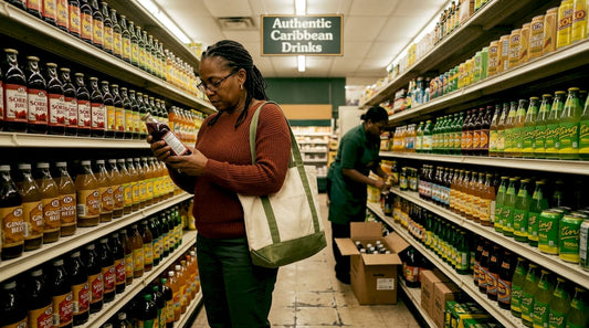Atlanta specialty shop Caribbean beverage aisle