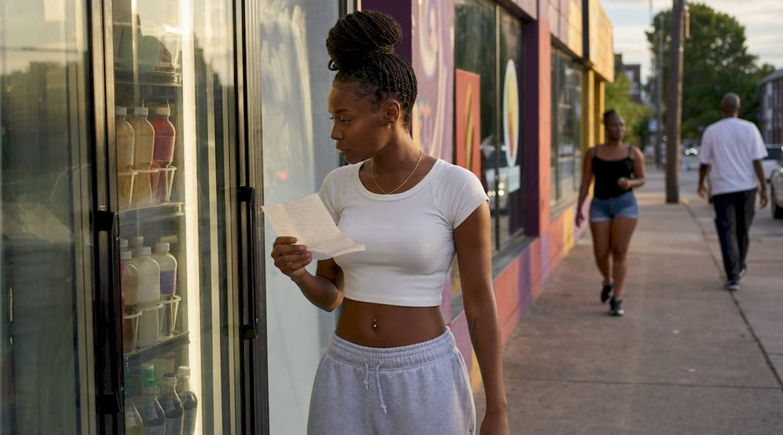 Woman shopping at Atlanta convenience store