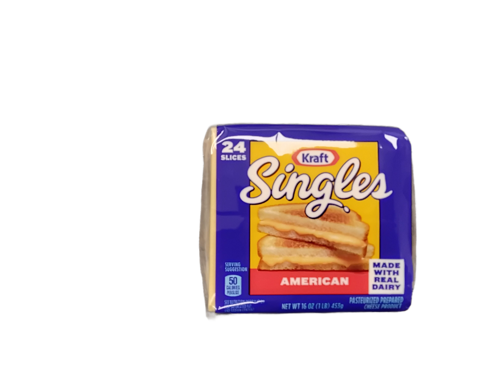 Kraft Singles packaging on a white background
